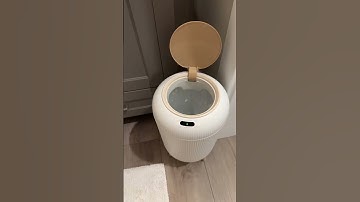 Hands free? Absolutely! Motion sensor trash can perfect for home bathrooms.