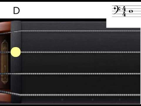 Cello First Position Finger Chart