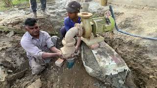 Water Pump installation &amp; Boring Machine System in Pakistan Tubwell Boring machine Work in Village