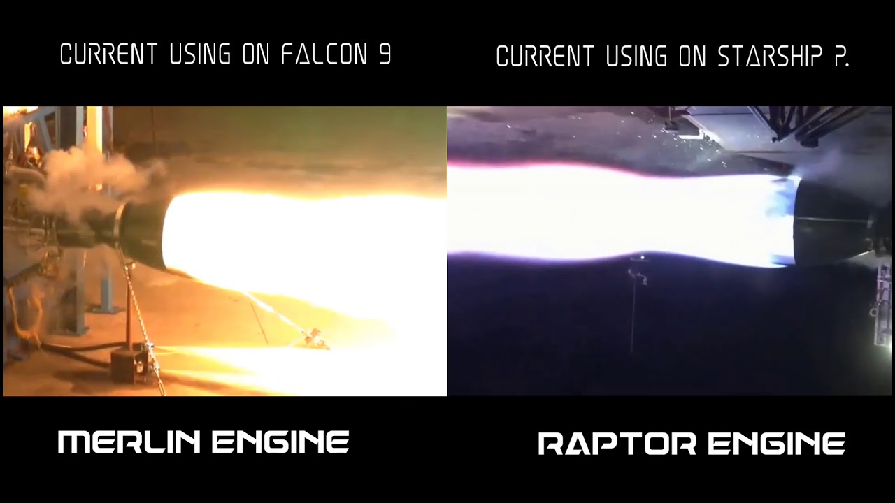 SpaceX Merlin Engine Vs Raptor Engine | Falcon 9 Engine Vs Starship