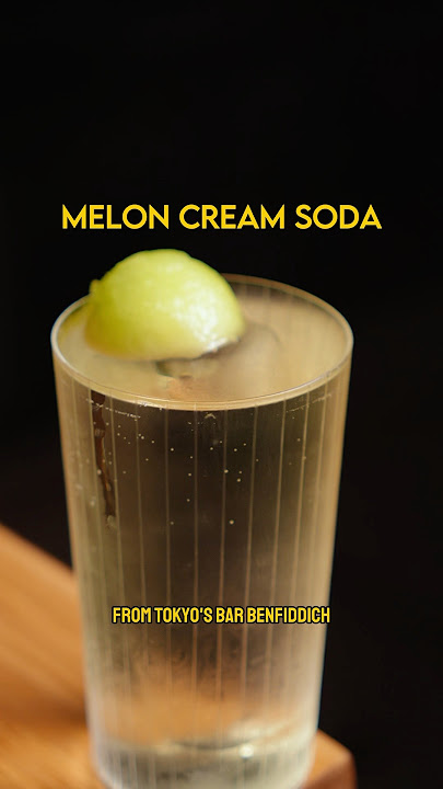 Recreating bar benfiddich’s melon cream soda #cocktail #shorts