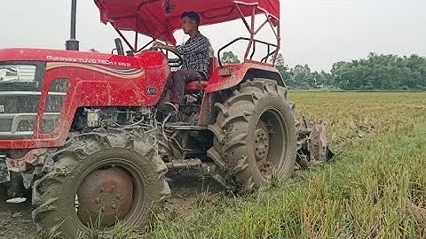 Mahindra Yuvo Tech+ 575 di 4wd new model performance in deep mod ll Mahindra Gyrovator performance