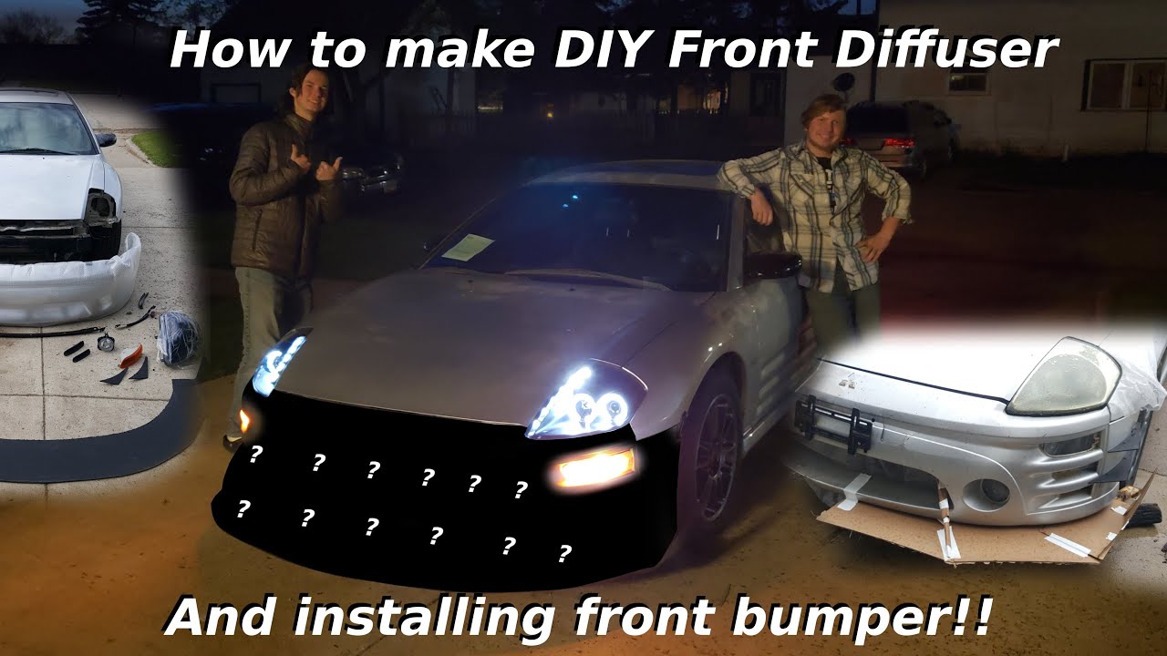 How to make DIY Front Diffuser - YouTube