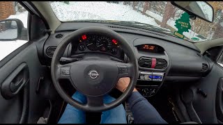 2001 Opel Corsa C [1.0 ECOTEC 58HP] | POV Test Drive #1503 Joe Black