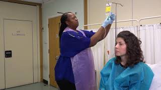 How to prepare intravenous antibiotics for IV infusion