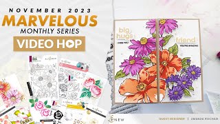 5 cards using the november 2023 flourishing garden craft your life project kit from @altenew 💐