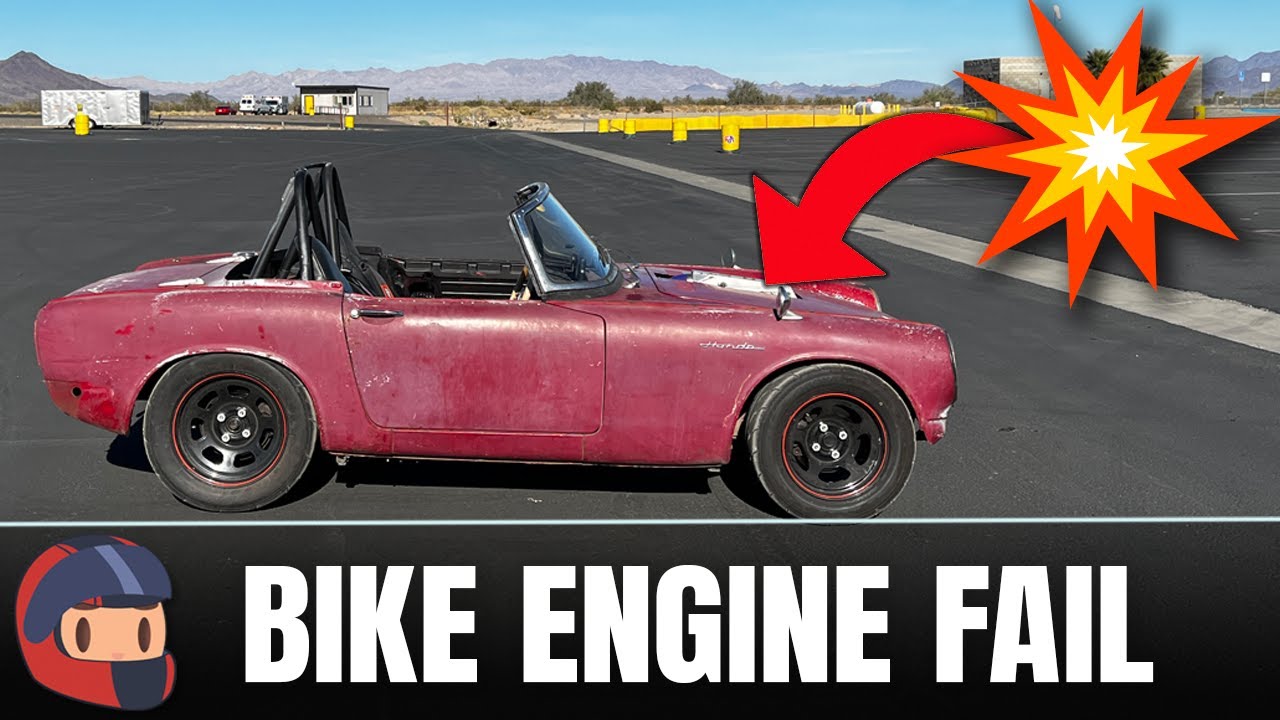 I Blew The Motor In My Motorcycle Powered Car - YouTube