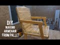 Paletten koltuk yapimi / Making a armchair from pallet / Building wooden armchair