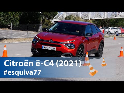 Citroën ë-C4 (2021)- Maniobra de esquiva (moose test) y eslalon | km77.com