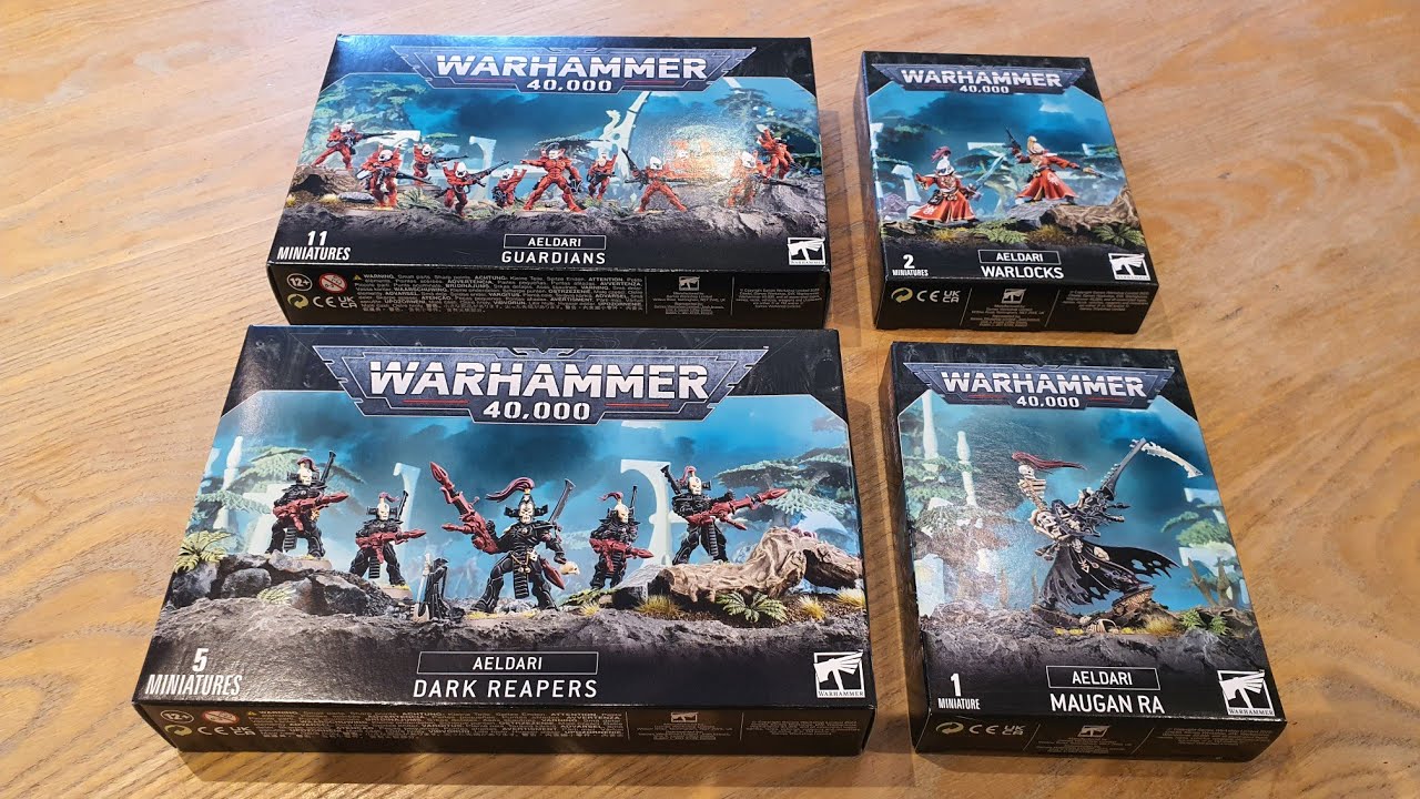 Unboxing New Warhammer 40k Aeldari kits (Eldar) 