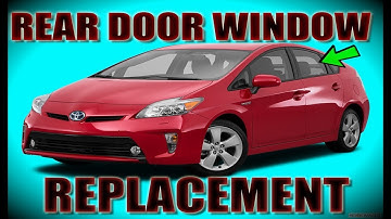 How to replace a rear door window glass 2010-2016 Toyota Prius DIY
