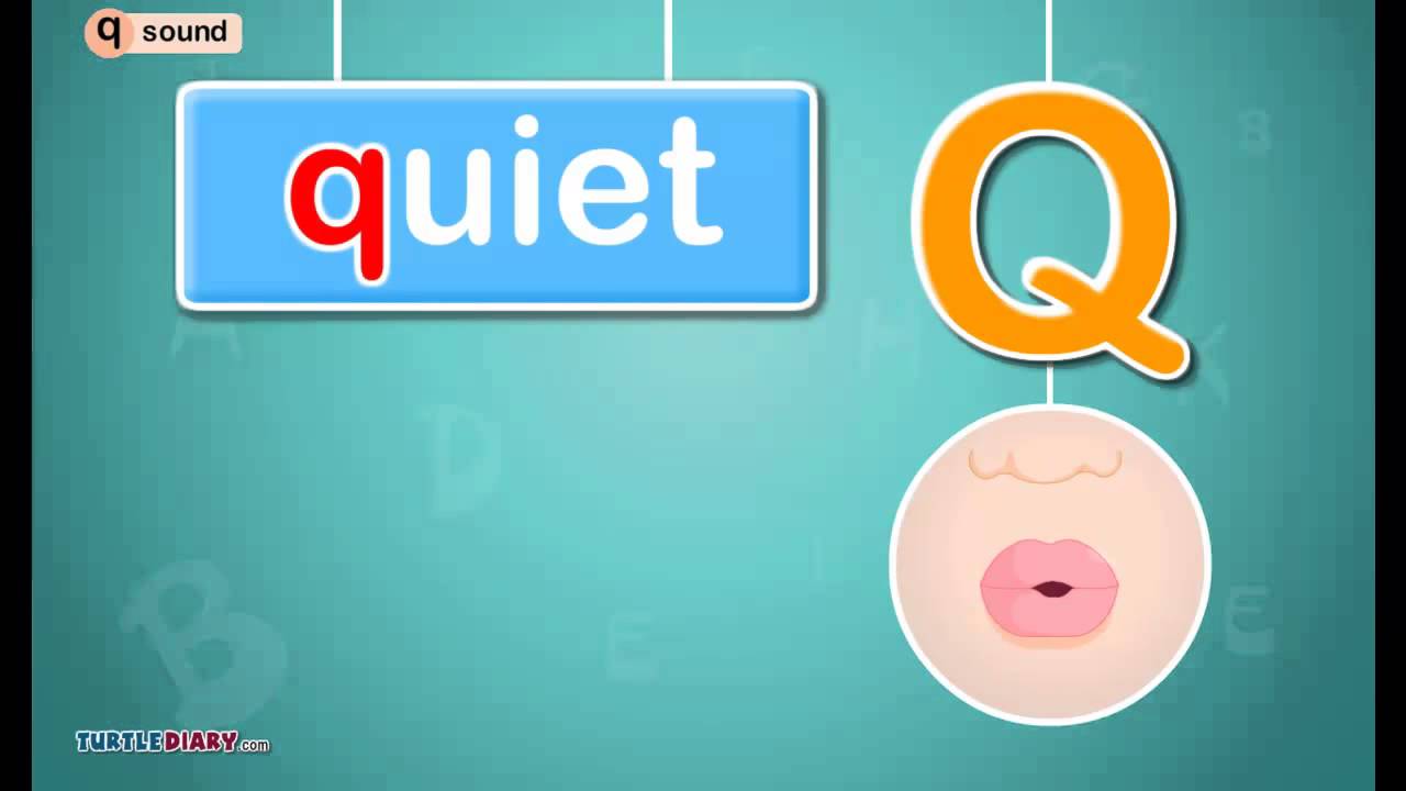 Letter Q Sound Phonics By Turtlediary Youtube