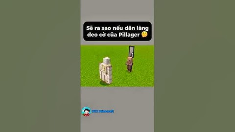 Sẽ ra sao nếu dân làng đeo cờ của Pillager 🤔 #shorts #minecraft