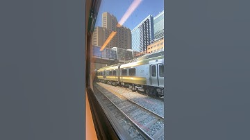 Union Pearson Express (UP) is crossing Go train! #shorts #trainvideo #train