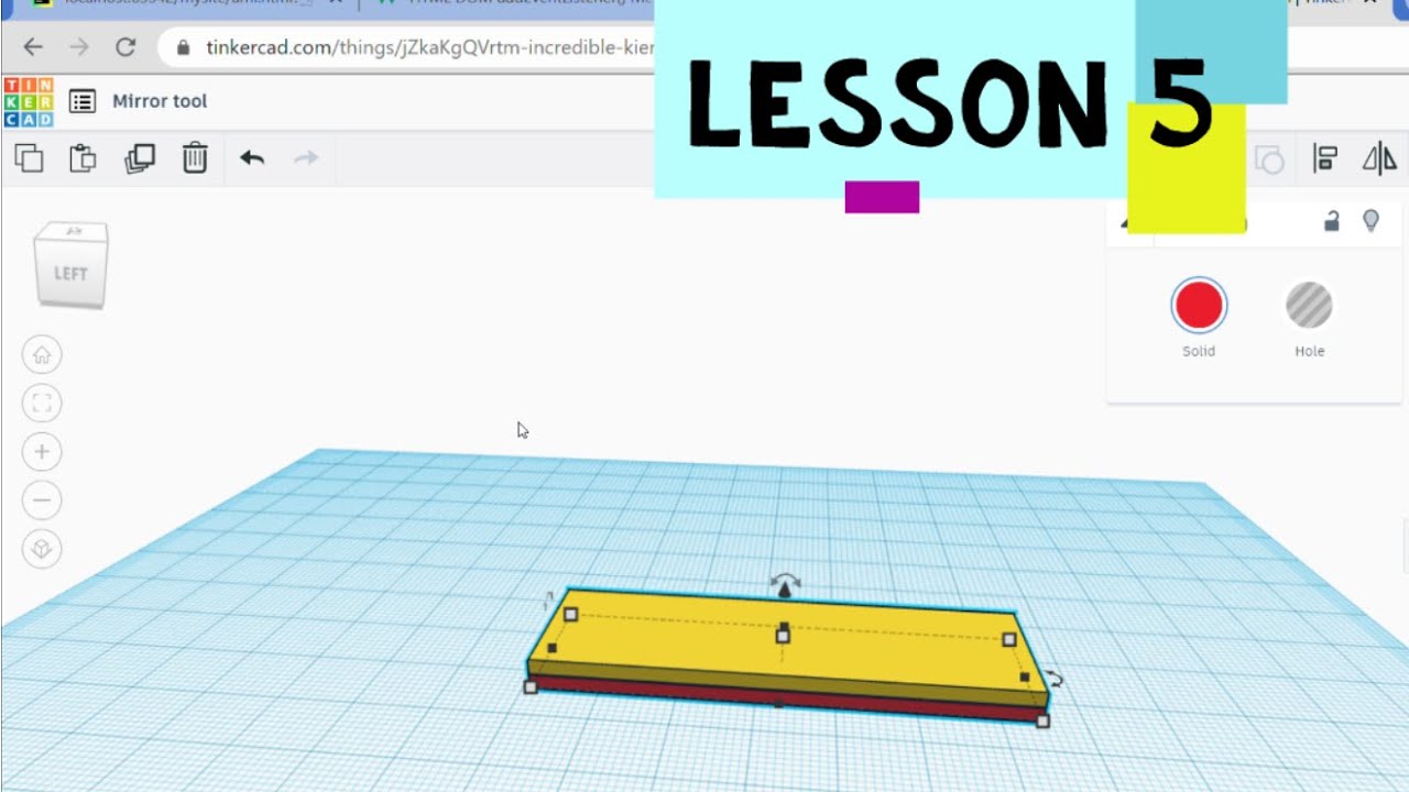 5 tinkercad mirror tool YouTube