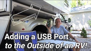 Adding a USB Port to the Outside of an RV