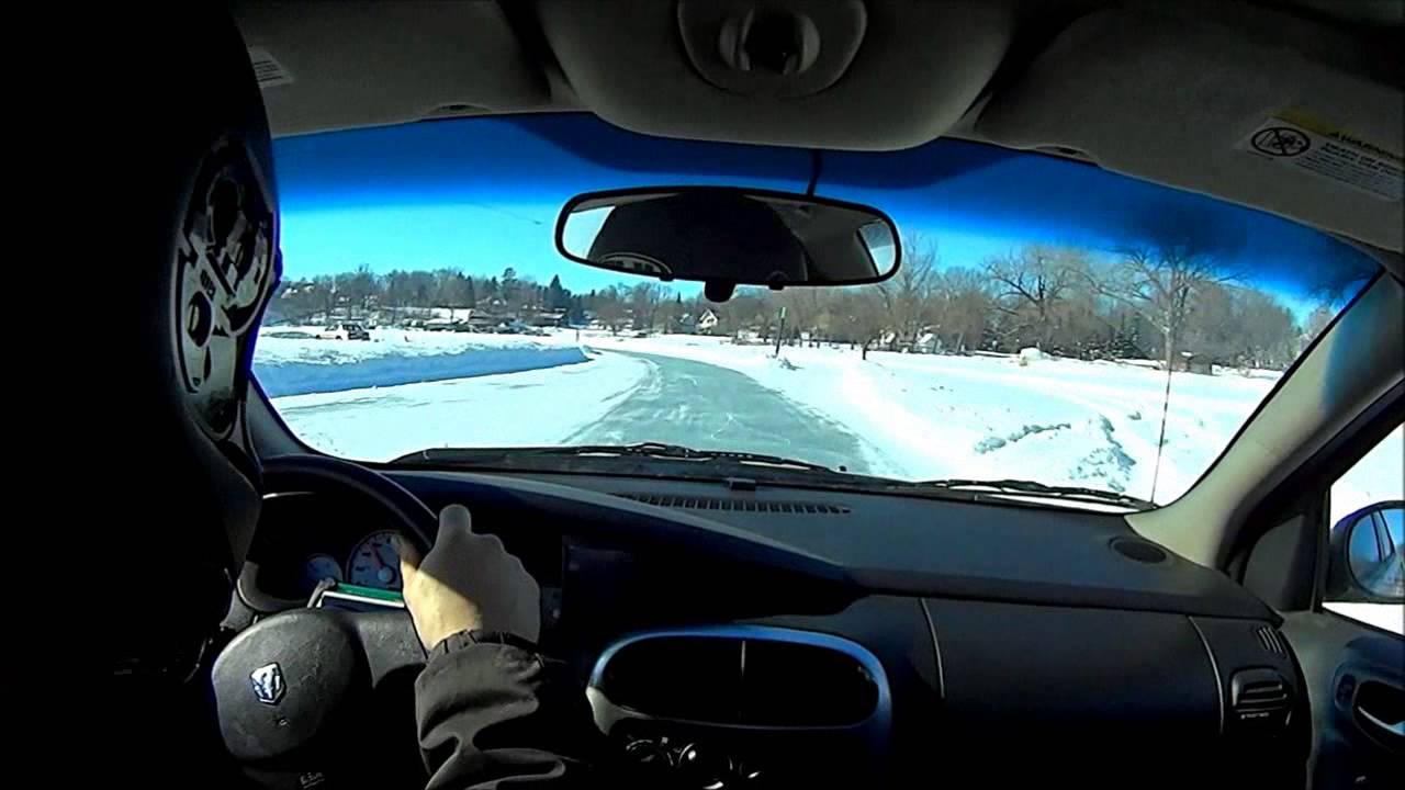 SRT4 Ice Racing Madison Lake YouTube