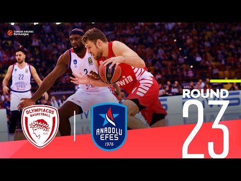 Vezenkov leads Olympiacos past Efes!  | Round 23, Highlights | Turkish Airlines EuroLeague
