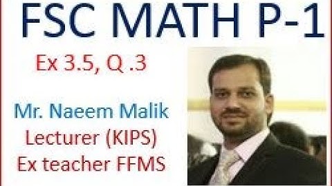Ex 3.5, Question 3(i), Echelon form, reduced echelon form,  class 11, FSC MATH.