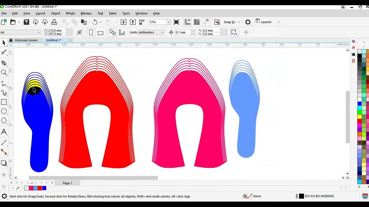 تصميم الاحذية في كوريل mp4