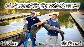 Catfishing Tournament Record | GIANT Flathead Catfish