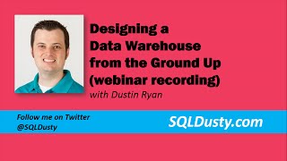 Designing a Data Warehouse from the Ground Up (periscope broadcast)