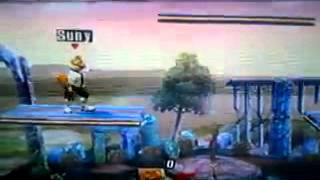 Project M wavedash out the shield