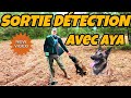 Mes dbuts dans la dtection de mtaux nomade detecteurdemetaux vevor malinoisterrain chiens