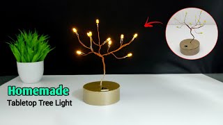 how to make tabletop tree light homemade tree light cristmas tree light diwali decoration light
