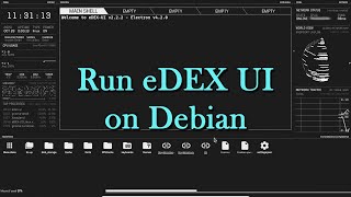 Run eDEX UI on Debian - Awesome Terminal Emulator screenshot 3