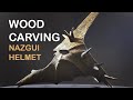 How to make helmet. Wood carving. Wood Mask of Nazgul. LOTR.