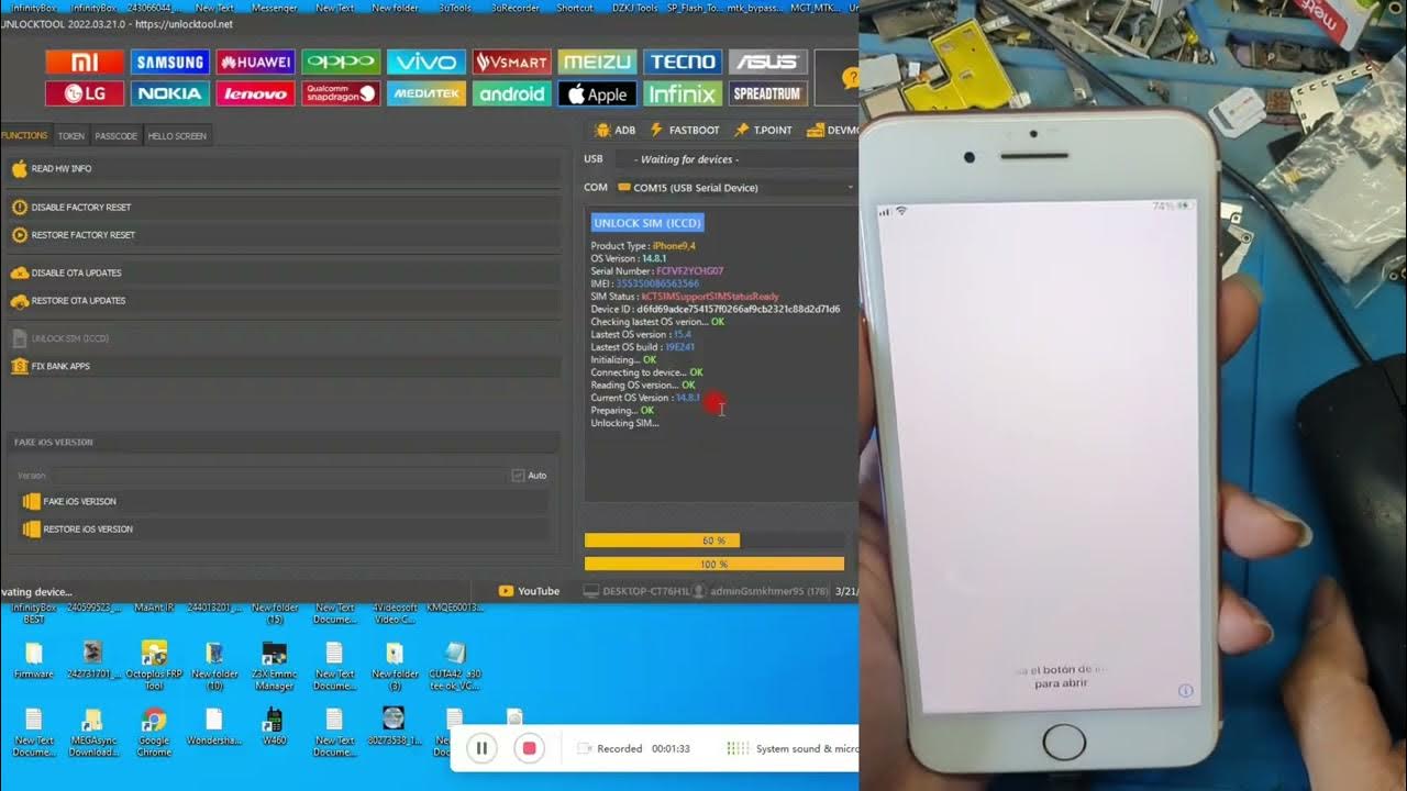 How to unlock sim iphone with ICCID 👍👍 YouTube