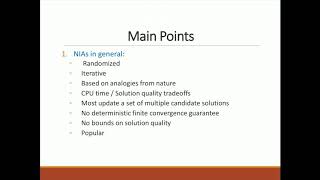 TutORial: Nature-Inspired Heuristics