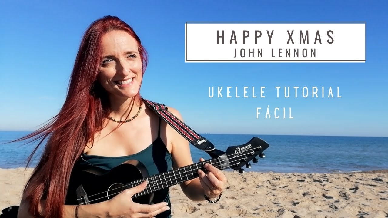 Happy Xmas🟢John Lennon UKELELE TUTORIAL Fácil