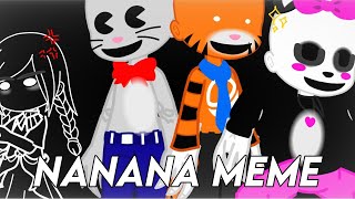 Mr. hopp's playhouse | nanana meme | Ft. Shadow Dee, Mr. hopp, Miss Boo, and Mr. Stripes | GACHA