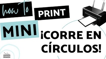 How to Print ¡Corre en Círculos! as a Mini Puzzle | Practice Activity for Spanish Class