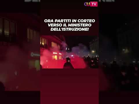 Roma, scontri tra studenti e polizia durante il corteo per ricordare lo studente morto in alternanza