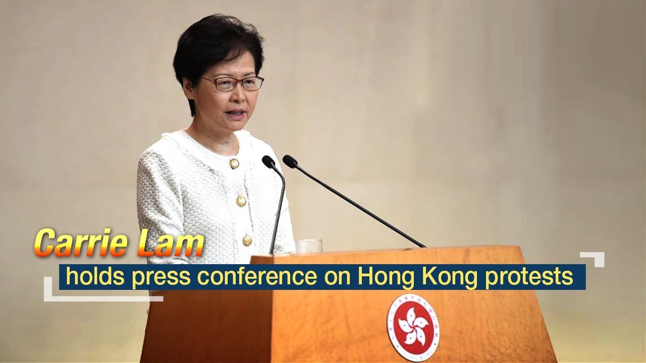 Live: Carrie Lam holds press conference on Hong Kong protests 林郑月娥召开新闻发布会
