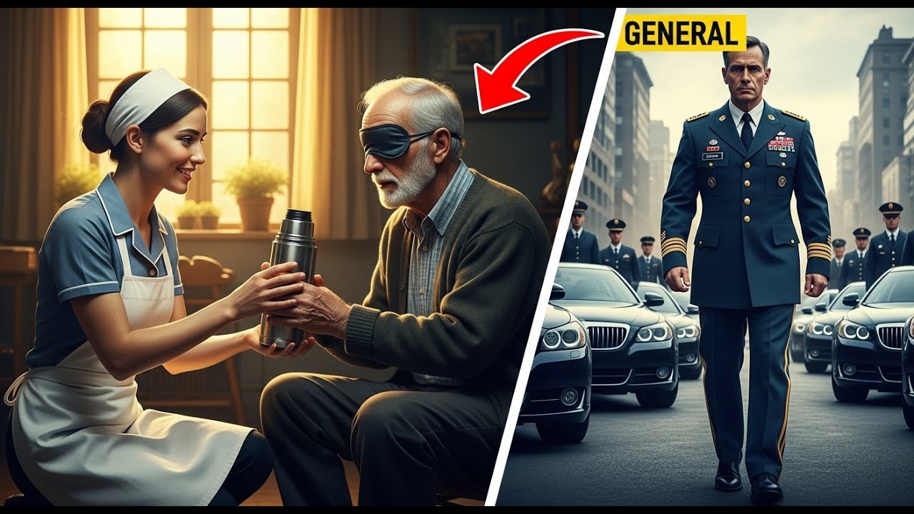 Kind Waitress Fed a Blind Old Man for 3 Years — One Day, 10 Black Sedans Blocked the Restaurant Door