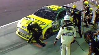 Celebrity Carl Edwards Runs Over Pit Crew Member's Foot | Coke Zero 400, Daytona Profile