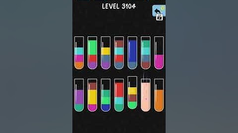 solve and solution water color sort game level 3104