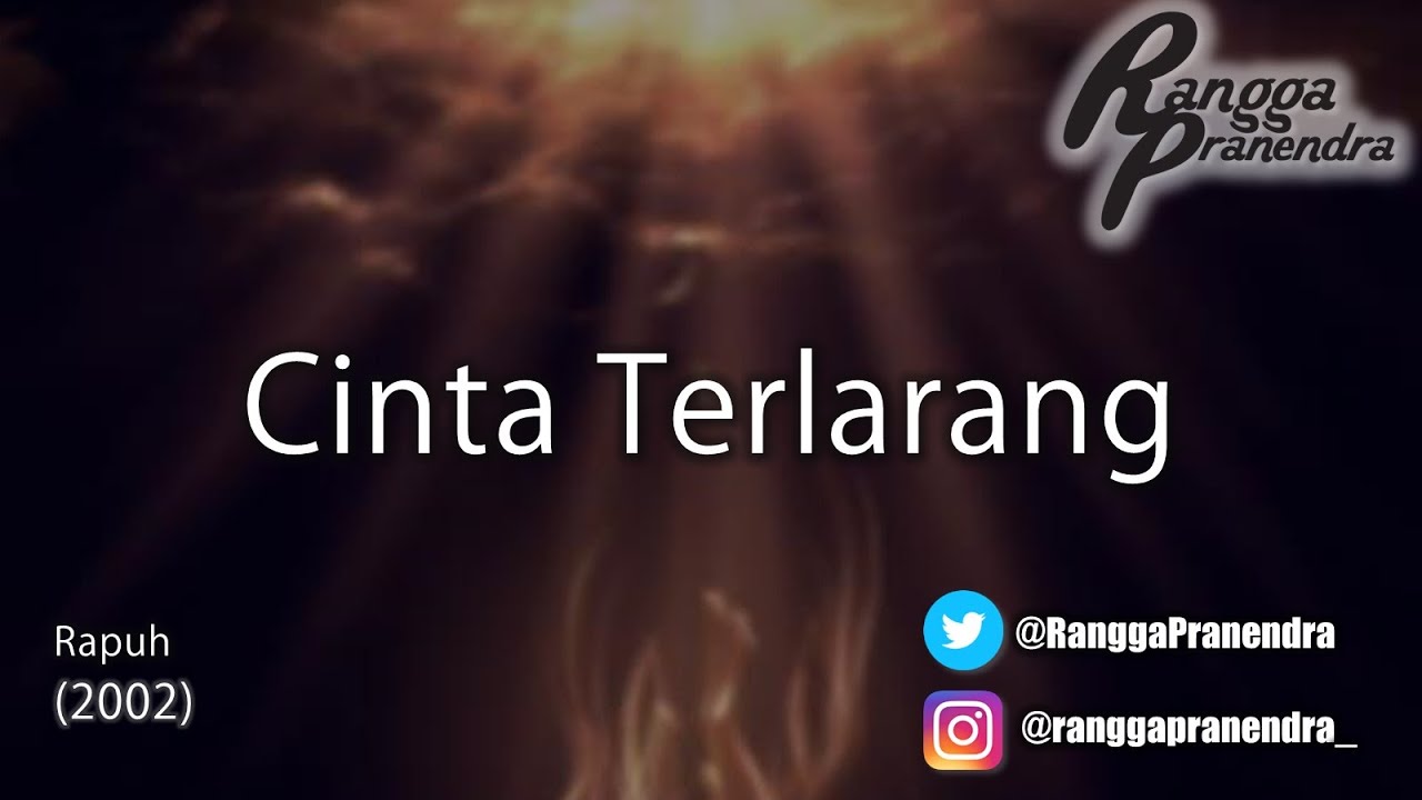 Cinta Terlarang Rangga Pranendra LYRIC VIDEO YouTube