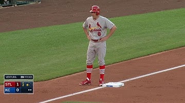 STL@KC: Bourjos hits a two-out RBI triple to the gap