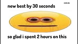 mile 0 in 2:03:35 (AAAAAAAAAAAAAAAAAAA)