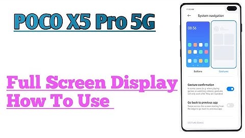 POCO X5 Pro 5G || How To Use Full Screen Display