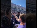 Storming the field after TCU beat Oklahoma