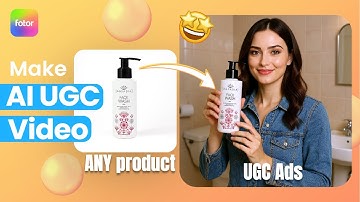 How to Make AI UGC Ads for ANY Product in 3 Minutes (Fotor VEO 3 Tutorial)