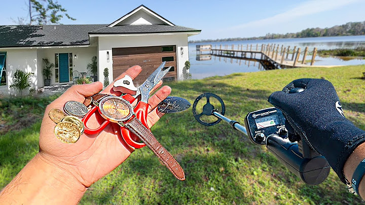 PROCURANDO TESOUROS PERDIDOS com DETECTOR de METAL na CASA do LAGO