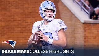 Drake Maye College Highlights, UNC, QB | New England Patriots 2024 NFL Draft Pick