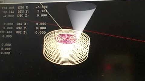 Simulated milling of a circular pocket on a ScanTek 2000 CNC with LinuxCNC